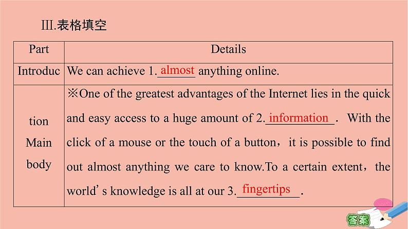 牛津译林版高中英语必修第三册unit3 the world online理解课文精研读课件07