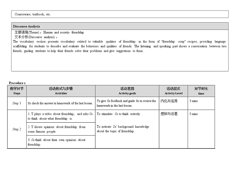 新外研必修一 U4 课时4 Listening & Speaking第2页