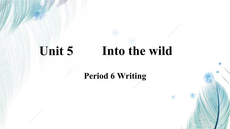 新外研英语必修一 U5 课时6 Writing PPT课件+教案03