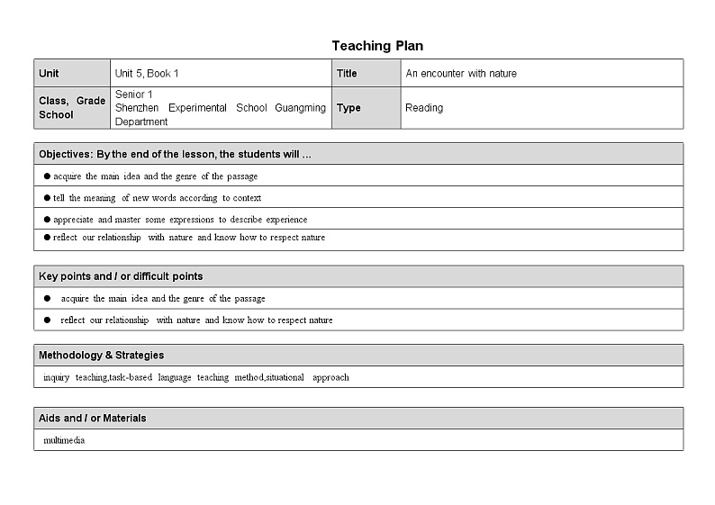 新外研必修一U5 课时5 Developing ideas第1页
