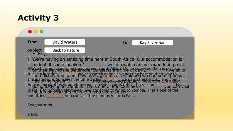 外研版2019必修一Unit 5 Into the wild Using language PPT07