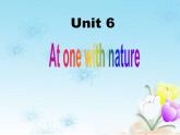 外研版必修一Unit6 At one with natureWords PPT
