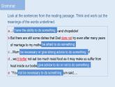 Using language 课件PPT外研版必修二Unit1Food for thought