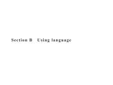 外研版必修二Unit1Food for thoughtUsing language PPT