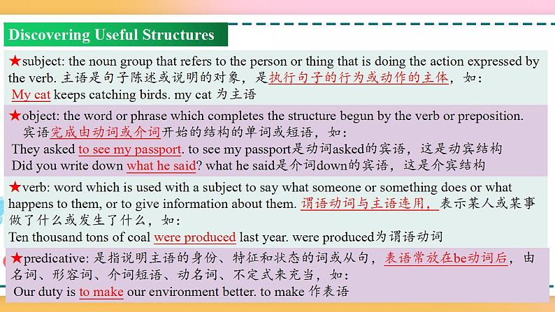 Welcome Unit Period 3 Discovering useful structures（课件）-2020-2021学年上学期高一英语同步精品课堂（人教版新教材必修第一册）第4页