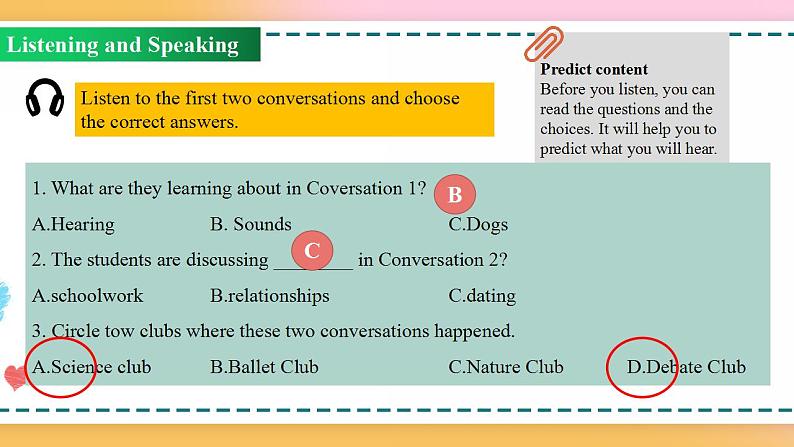 Unit 1 Period 1 Listening and speaking（课件）-2020-2021学年上学期高一英语同步精品课堂（人教版新教材必修第一册）第6页