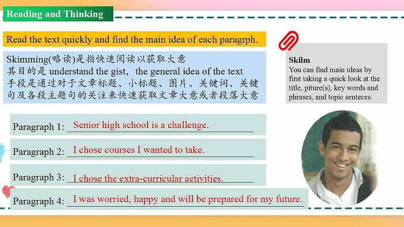 Unit 1 Period 2 Reading and thinking（课件）-2020-2021学年上学期高一英语同步精品课堂（人教版新教材必修第一册）第6页