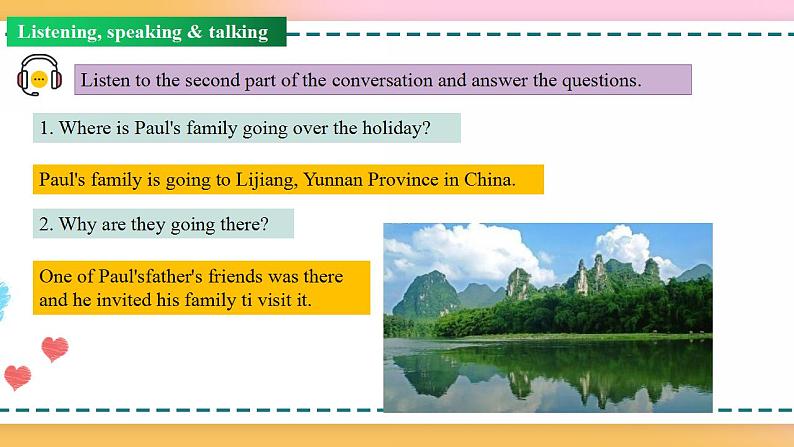 Unit 2 Period 1 Listening and speaking（课件）-2020-2021学年上学期高一英语同步精品课堂（人教版新教材必修第一册）第8页