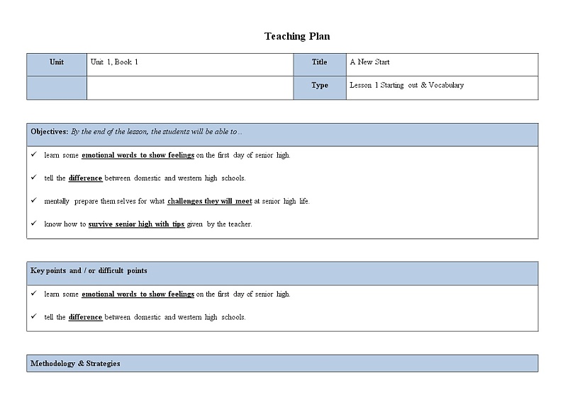 新外研必修一U1 课时1 Starting out&Vocabulary第1页