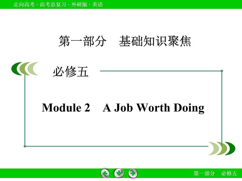 外研版高三英语一轮必修5 Module 2复习课件02