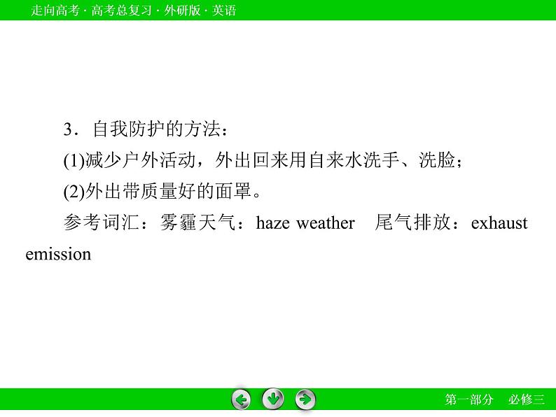 外研版高三英语一轮必修3 Module 4复习课件第6页