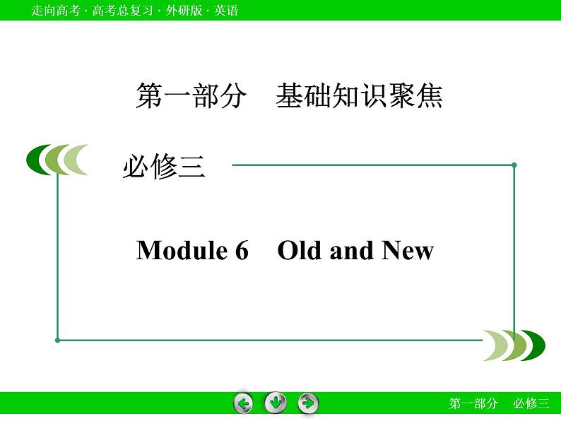 外研版高三英语一轮必修3 Module 6复习课件02