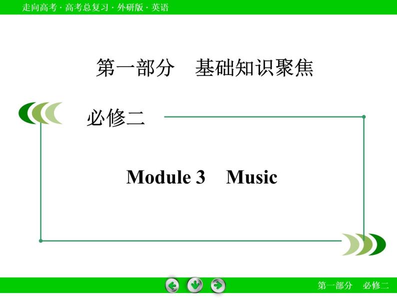 外研版高三英语一轮必修2 Module 3复习课件02