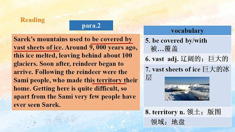 人教版 2019 高中选择性必修1英语 Unit3 Fascinating parks Period 1 Reading and Thinking 课件+教案08