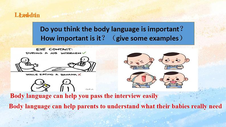 人教版 2019 高中选择性必修1英语 Unit4 Body language Period 6 Assessing your progress&project 课件+教案02