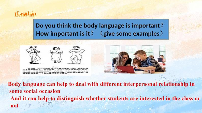 人教版 2019 高中选择性必修1英语 Unit4 Body language Period 6 Assessing your progress&project 课件+教案03