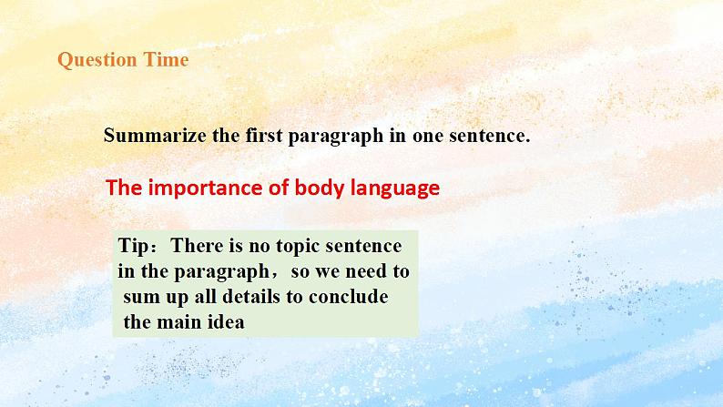 人教版 2019 高中选择性必修1英语 Unit4 Body language Period 1 Reading and Thinking 课件第7页