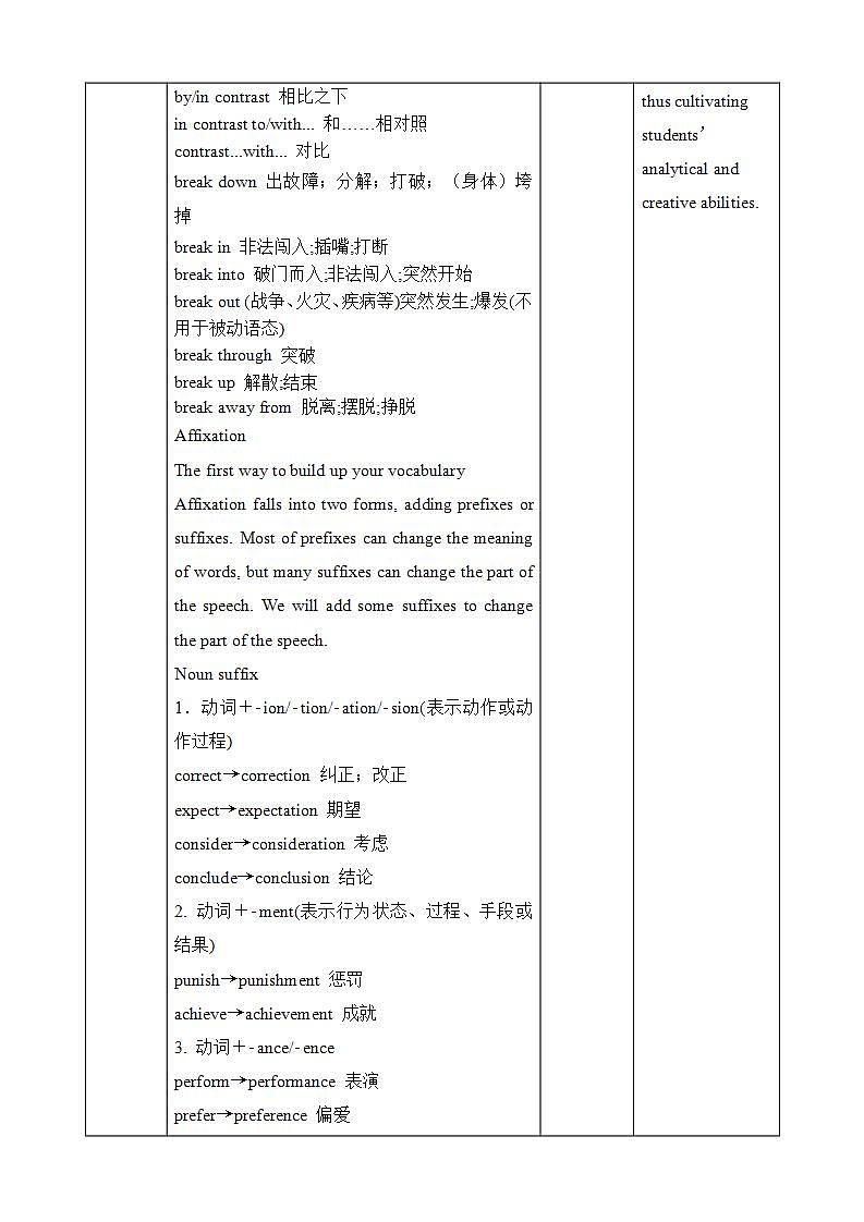 人教版 2019 高中选择性必修1英语 Unit4 Body language Period 2 Build up your vocabulary 教案第2页