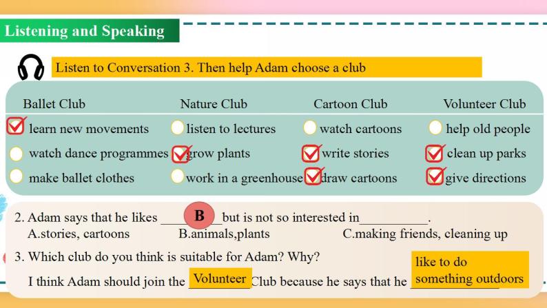 Unit 1 Period 1 Listening and speaking 课件+教案+学案07