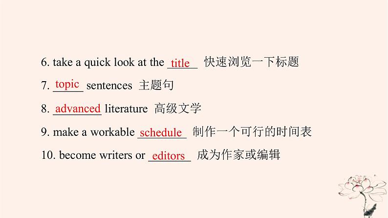 2023版高考英语一轮总复习教材复习Unit1TeenageLife课件新人教版必修第一册04