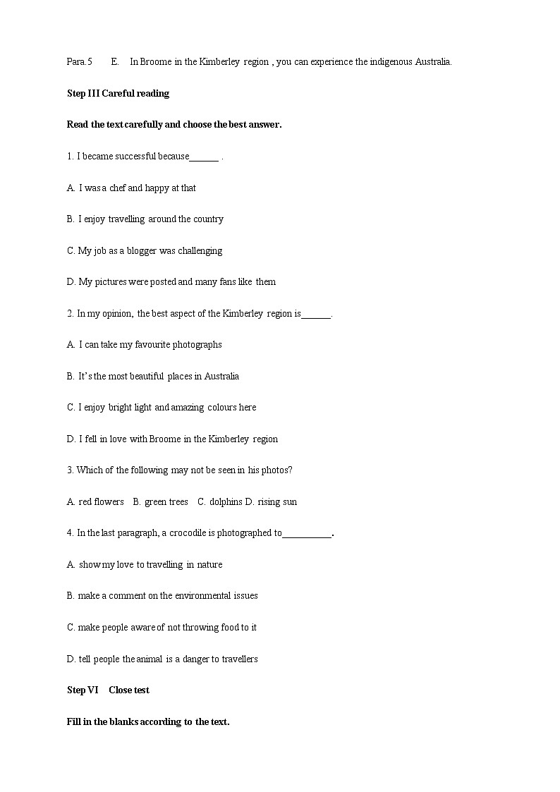 外研版必修二Unit 5On the roadUnderstanding ideas 导学案（2）03