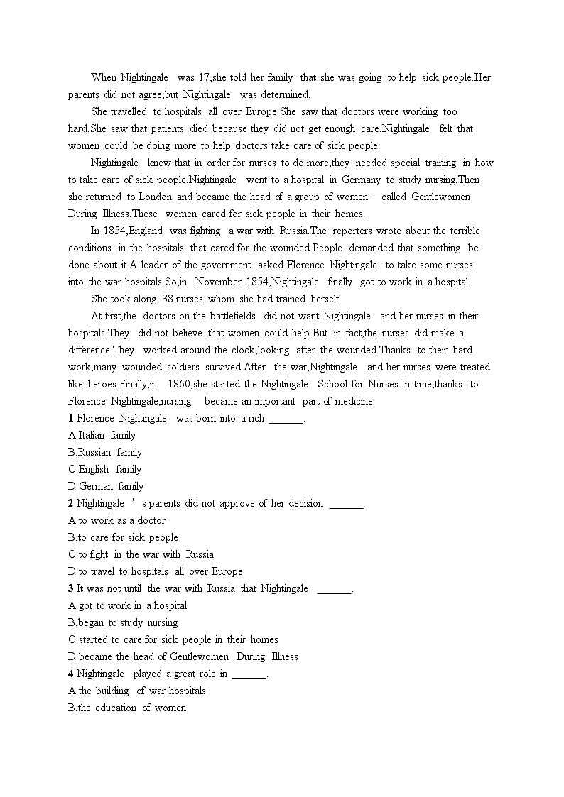 Unit 2 Section Ⅱ Discovering Useful Structures同步练习--2022-2023学年高中英语人教版（2019）必修第三册02