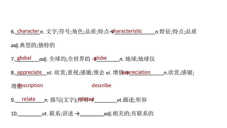 新人教版（2019）必修一unit5 单词识记课件（30张）ppt第8页