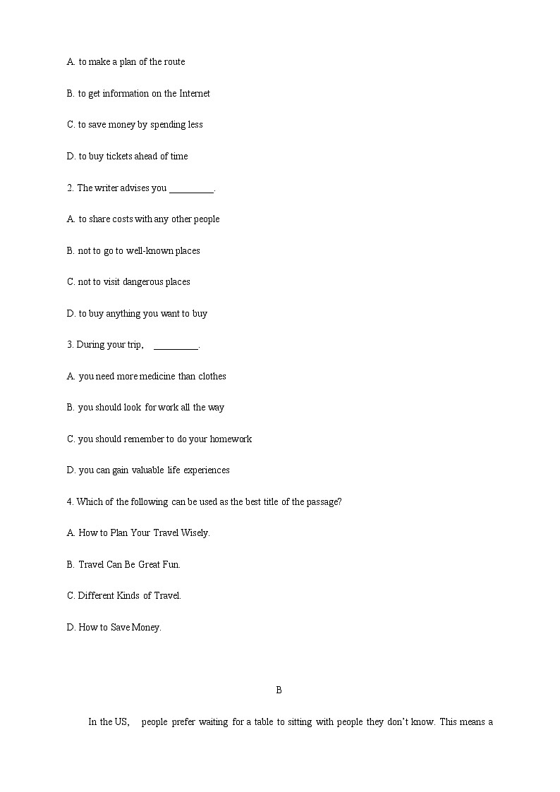 高中英语必修二 Unit 1 Cultural Heritage  Review单元综合复习新原卷版）第2页