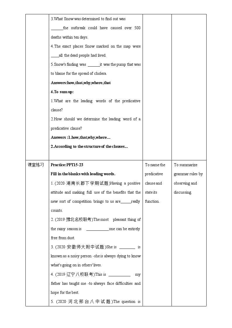 高中英语选择性必修二 Unit 1 Science and scientists Period 3 Discover useful structures教案03