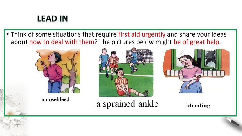 高中英语选择性必修二 Unit 5 First aid Period1 Reading and thinking（课件）第2页