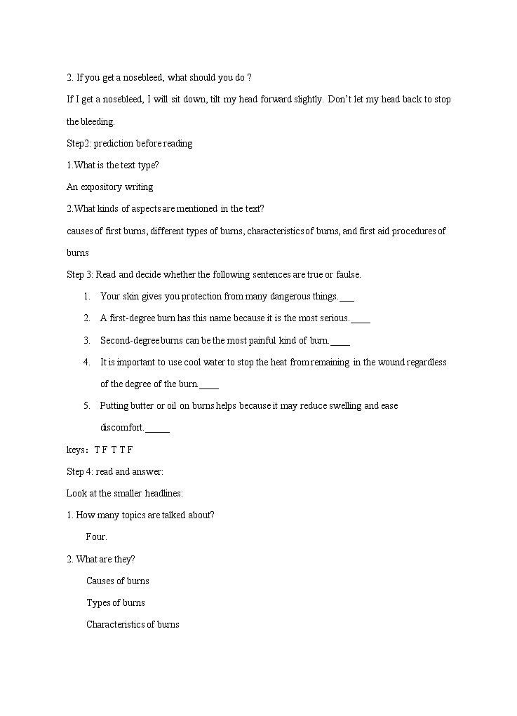 高中英语选择性必修二 Unit 5 First aid Period 1 Reading and thinking 教学设计第2页