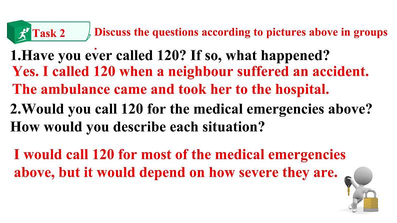 高中英语选择性必修二 Unit5 First aid Period 4 Learrn to call emergency services 课件第6页