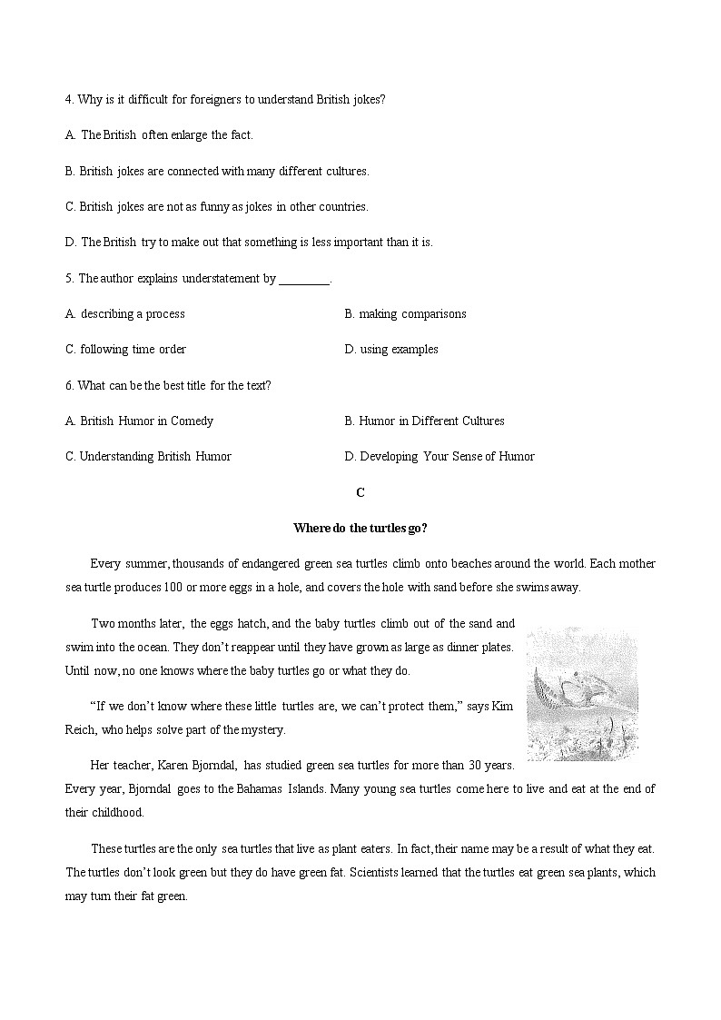 高中英语必修二 Unit2Wildlifeprotection单元测试含答案与解析）第3页