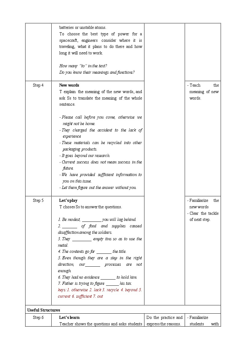 高中英语必修三  Unit 4 Period 3 Discovering Useful Structures教案02