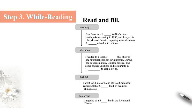 Unit 3 Diverse Cultures Reading and thinking课件07