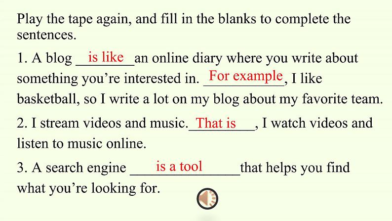 Unit 3 The Internet Listening and Speaking课件07