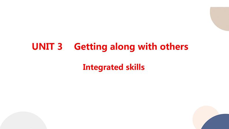 译林牛津版高中英语必修第一册 UNIT 3 Integrated skills（共29页）课件PPT01