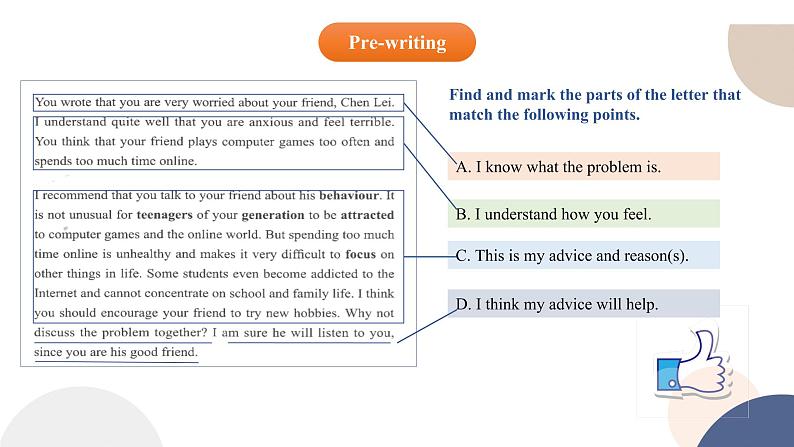 人教版高中英语必修第一册 UNIT 1 Reading for Writing & Assessing Your Progress  课件PPT05