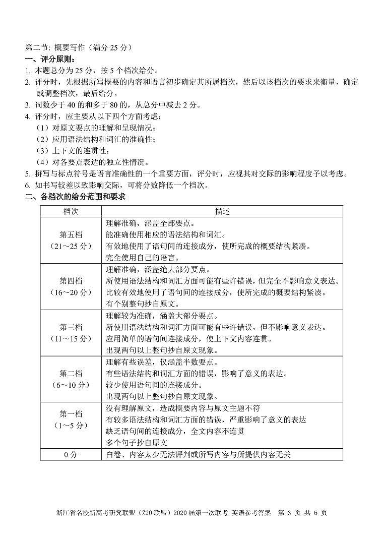 3英语答案第3页