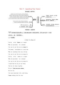 英语Unit 5 Launching Your Care教案