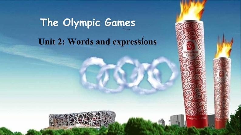 Unit 2 The Olympic Games 词汇课件-2023届高三英语一轮复习人教新课标必修二第1页