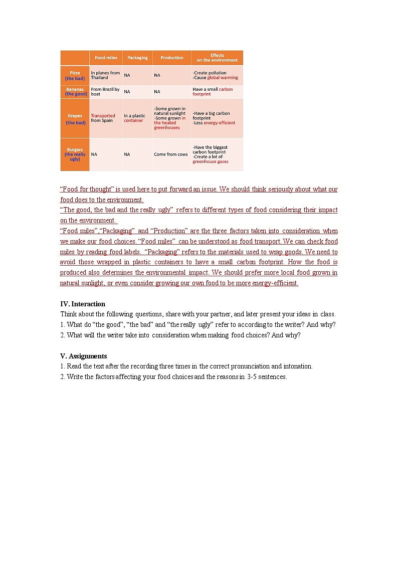 2021-2022学年上教版（2020）高中英语：必修一 Unit 3  Choices 单元全课时 教案第3页