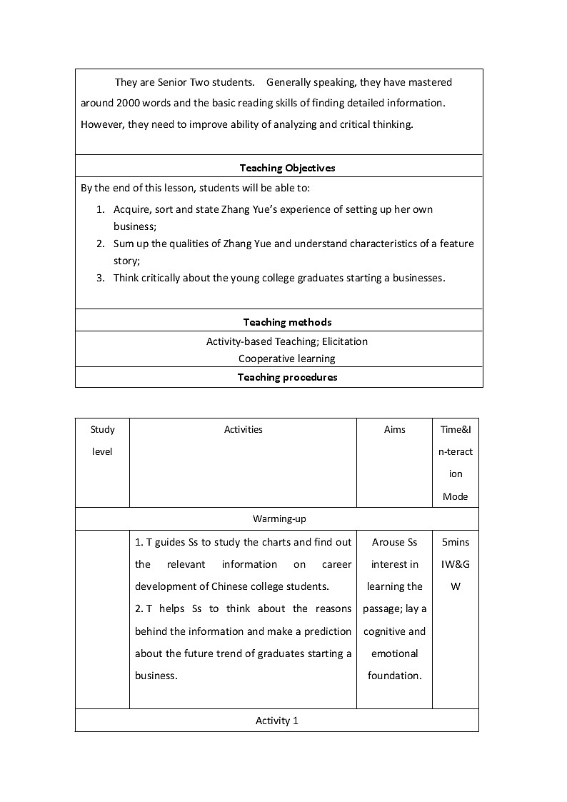 外研版（2019）高中英语选择性必修第四册Unit4  Everyday economics- Business blossoms教学设计02