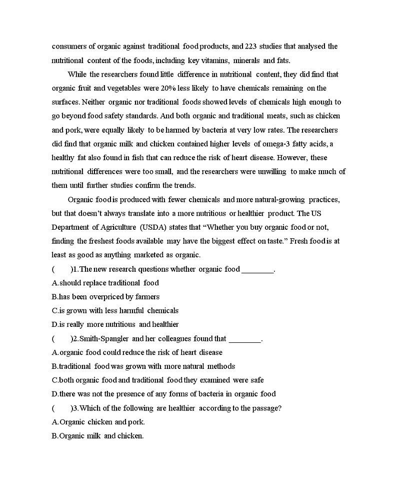 Unit5 Working the land单元复习训练--人教版（2019）英语选择性必修第一册02