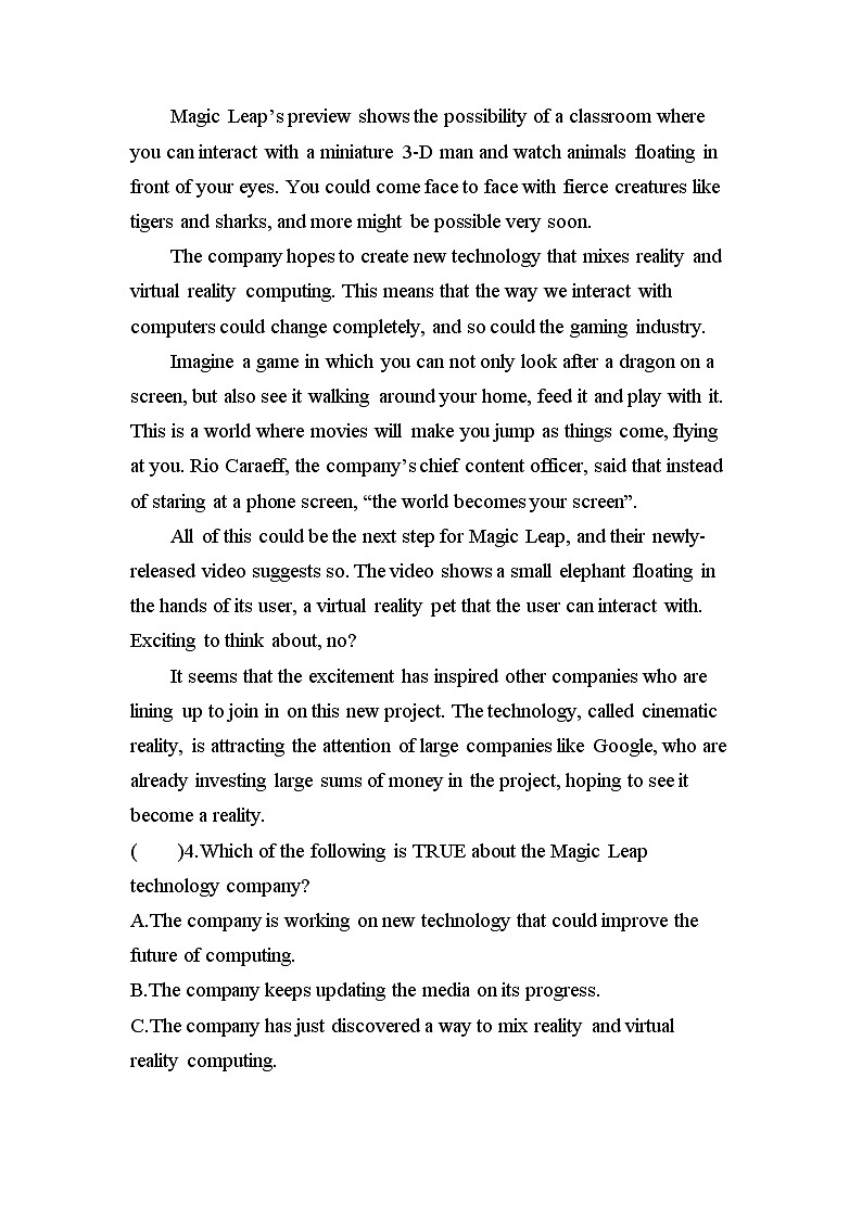 人教版（2019）英语选择性必修第一册 Unit 2 Period Four Writing 课时作业03