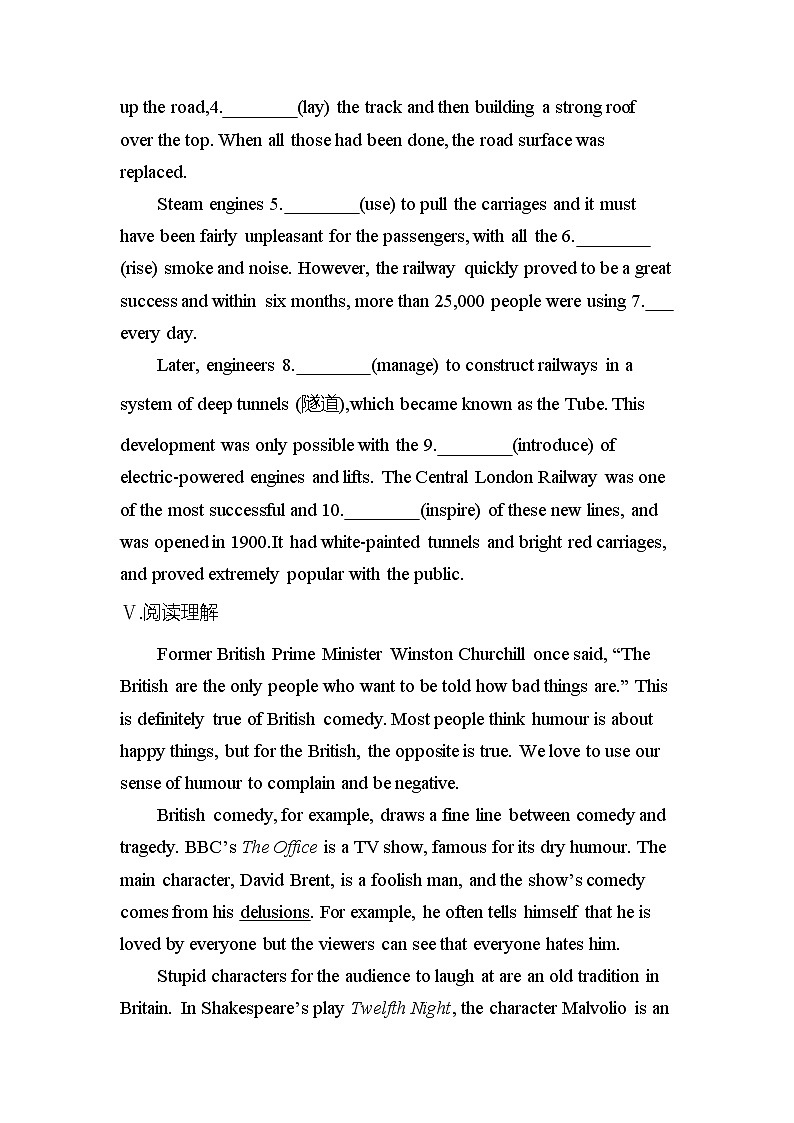 Unit4 Body language Period Two Learning About Language(Grammar) 课时作业人教版（2019）英语选择性必修第一册第3页