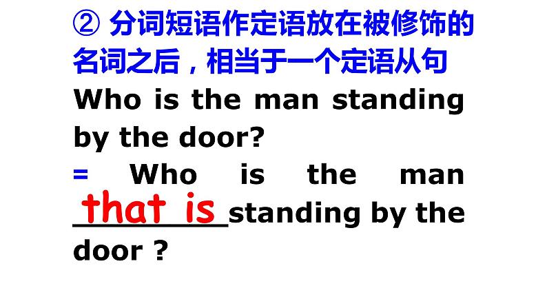 高中英语上教版必修二 unit3.单元语法课件（分词做定语用法）05