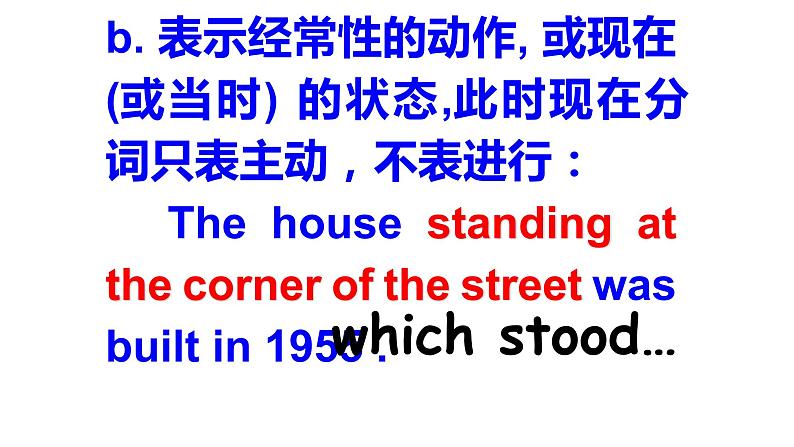 高中英语上教版必修二 unit3.单元语法课件（分词做定语用法）08