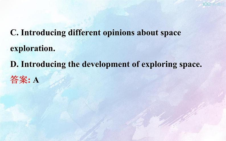 Unit 4 Space Exploration Reading for Writing课件03