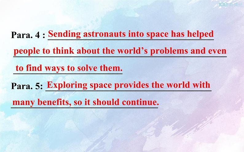 Unit 4 Space Exploration Reading for Writing课件05